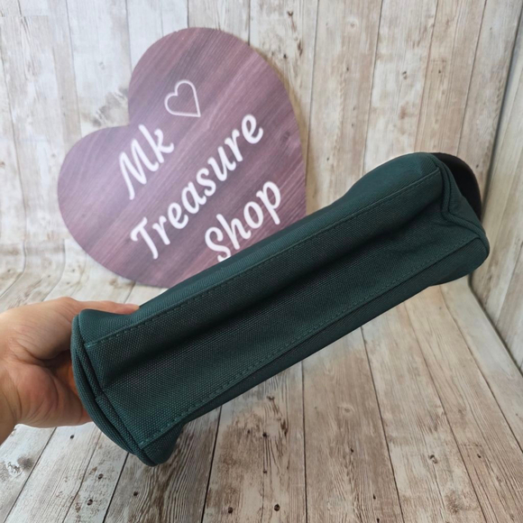 Women's Coach Dark Green Silver Cosmetic Bag - Picture 5 of 5